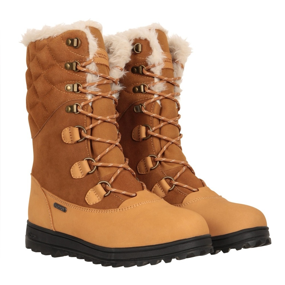 Vostock Women’s Vibram Snow Lace Up Boots Brown Size 7